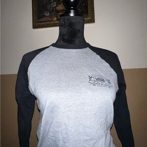 Vans Gray and Black Raglan Shirt